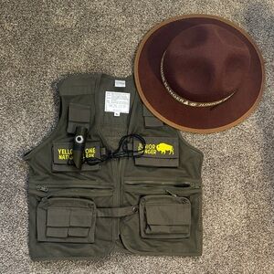 Kids Junior Ranger Vest and Hat Set
